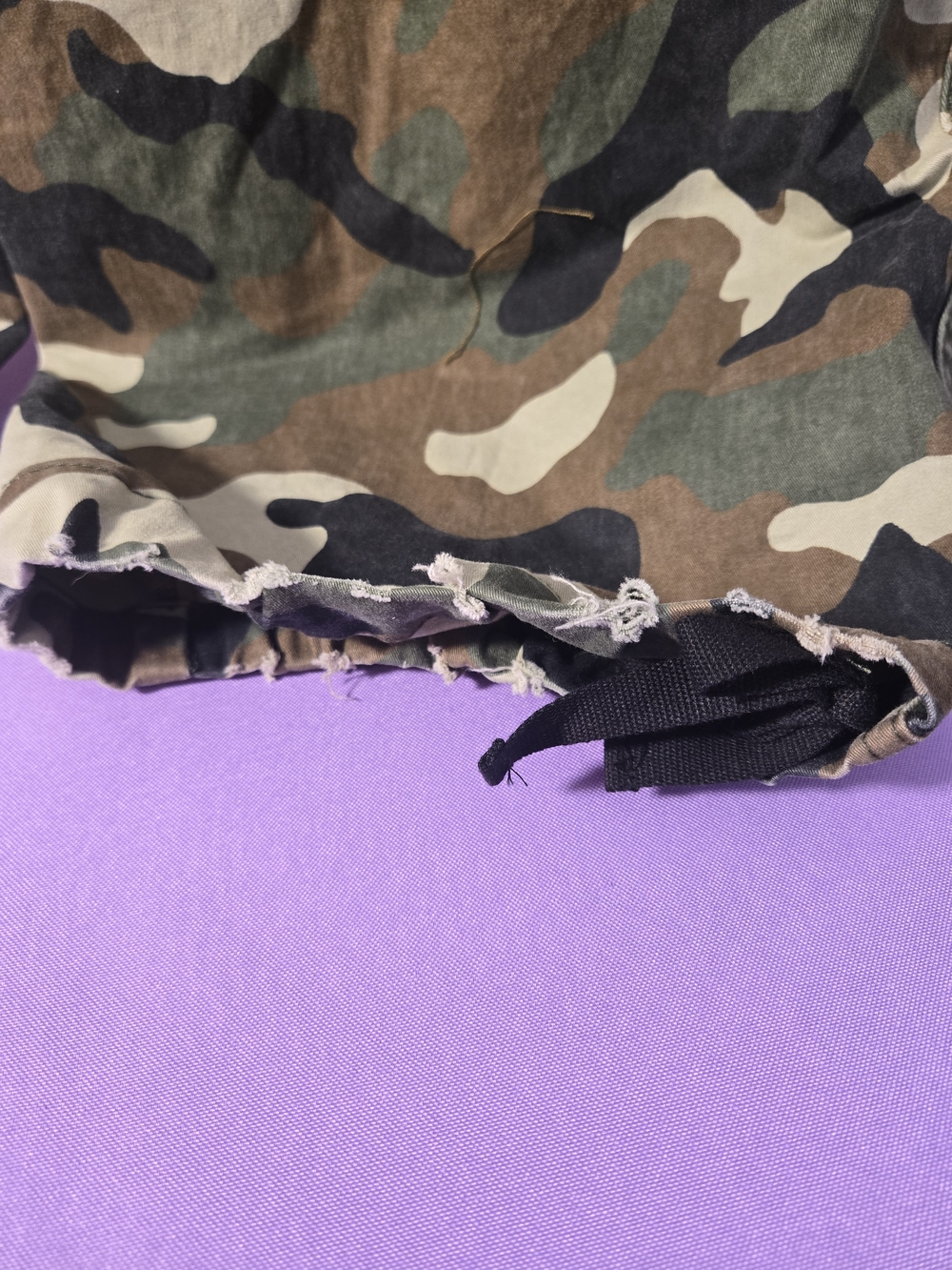 Camo Cargo Pants - Green Brown Black Size M - Picture 11 of 12